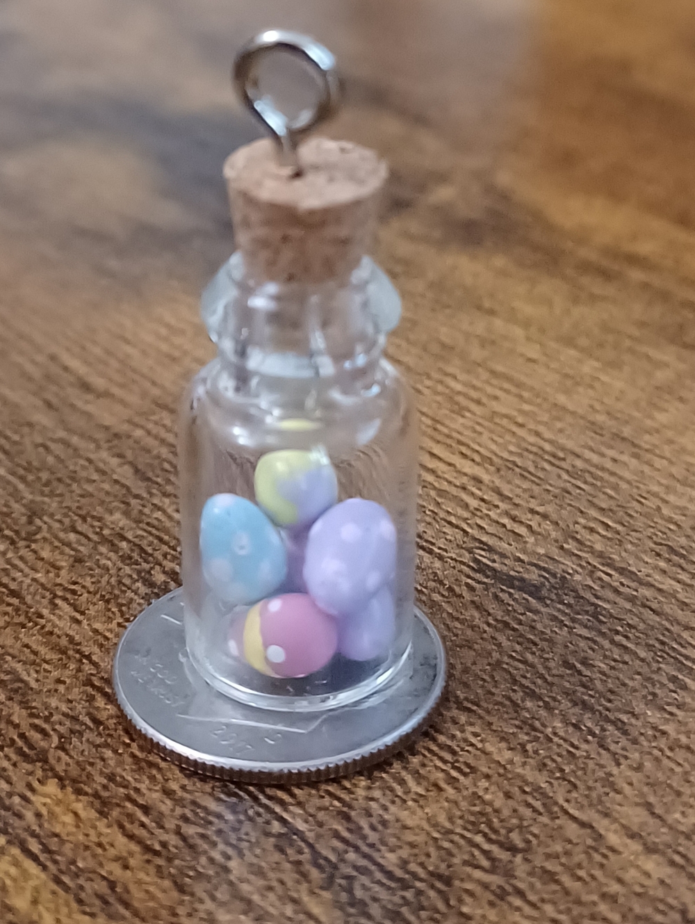 Easter Eggs In Glass Jar